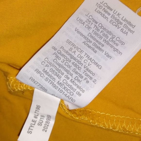J.Crew Mustard Colored Top with White Embroidery Floral Pattern . 💛 - Picture 6 of 6